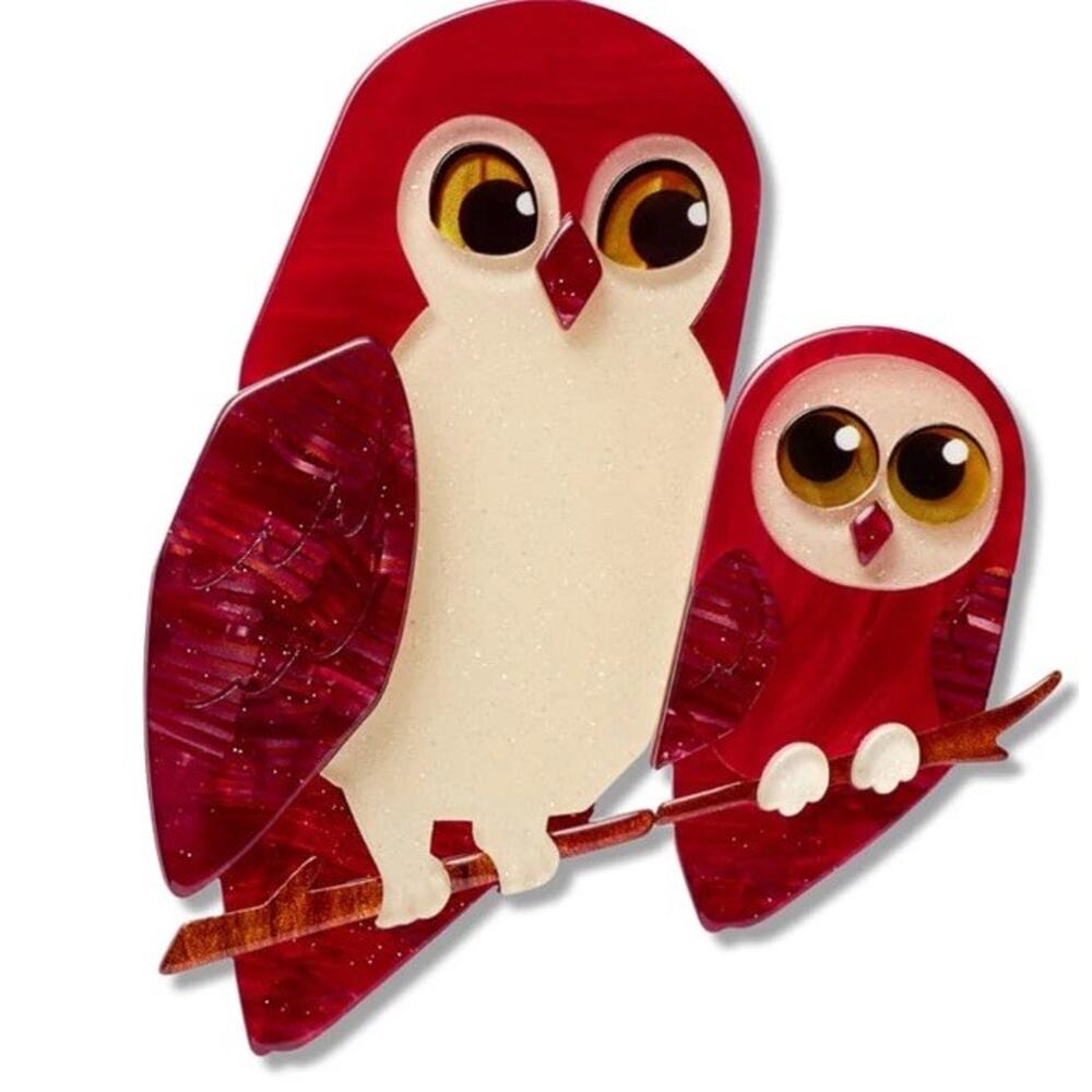 Erstwilder Eyes On You Owl Brooches BNIB By Your Side Collection